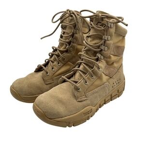 Rocky Outdoor Gear C4Trainer Tan Suede Leather Military Tactical‎ Boots Mens 5.5